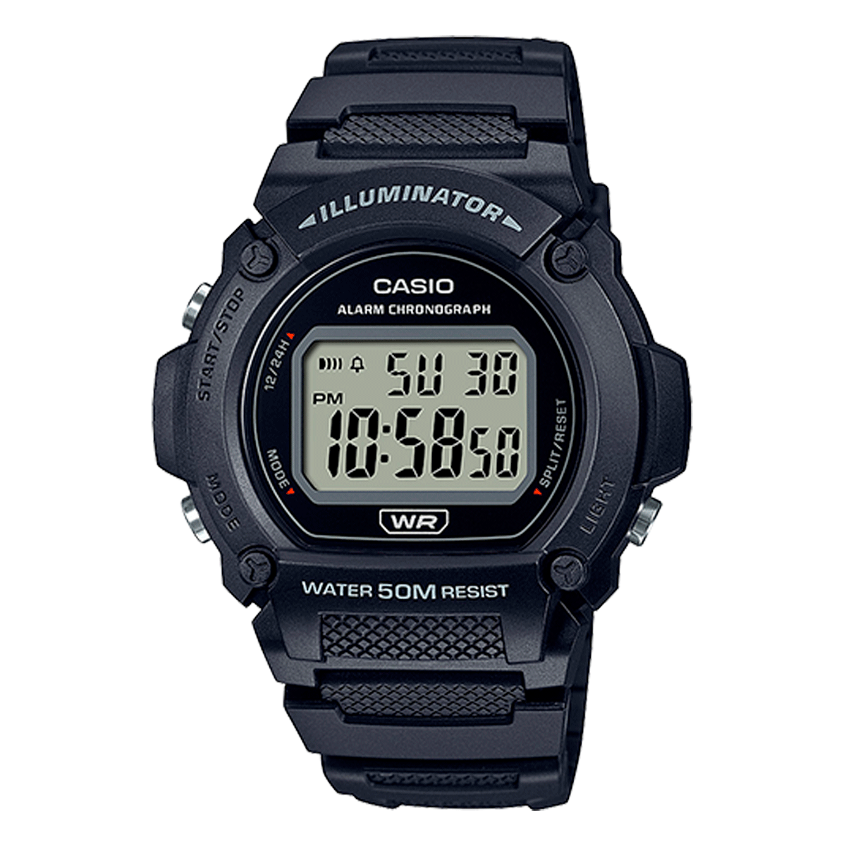 W-219H-RELOJ CASIO ILLUMINATOR DIGITAL 50METRO-1AVDF