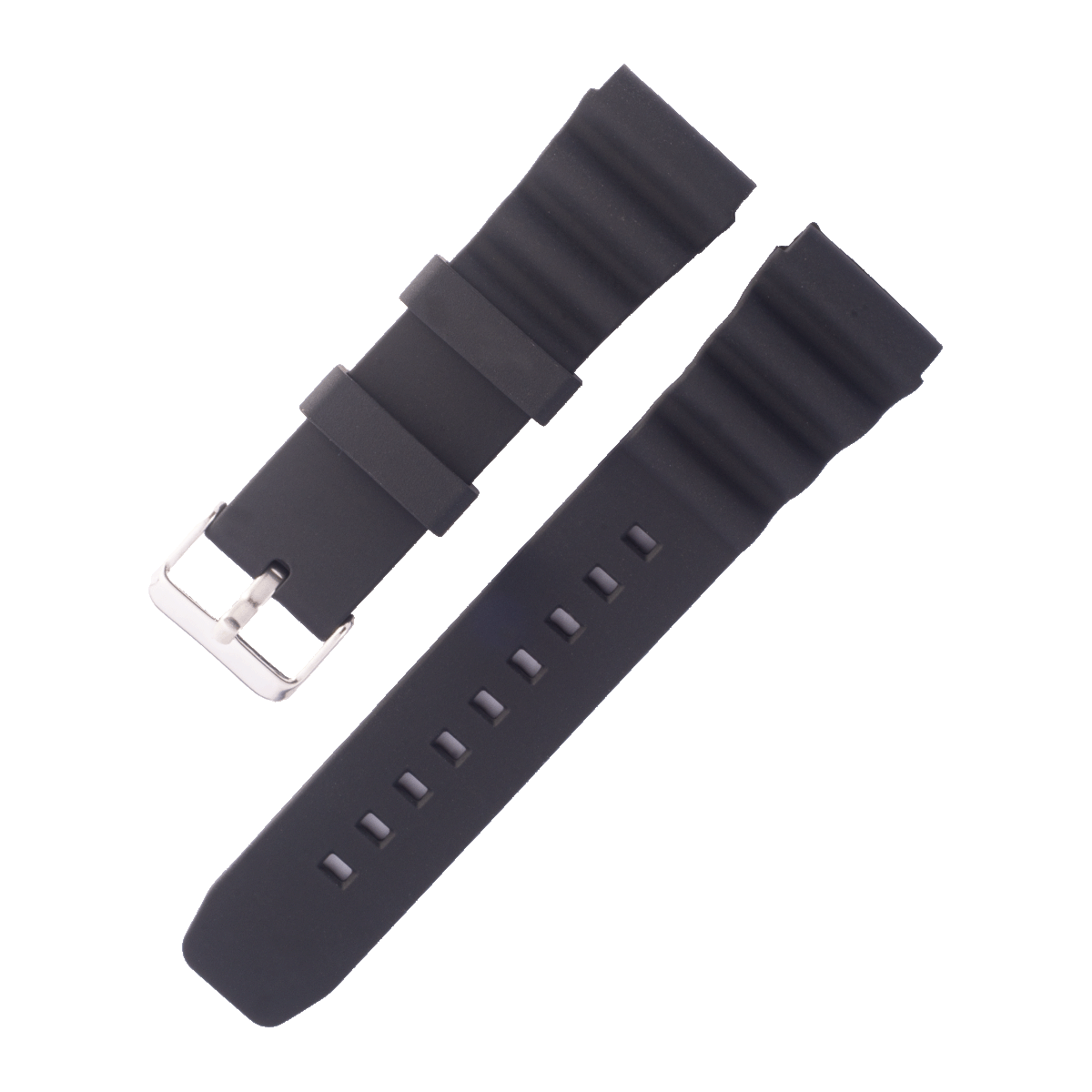 057SK.20.1-PULSO SILICONA HEBILLA METAL NEGRO #20