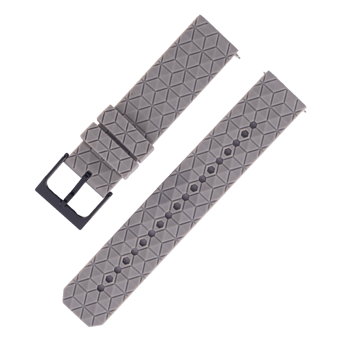 152BK.20.7-PULSO SILICONA PARA SMART WATCH CON PASADOR GRIS #20