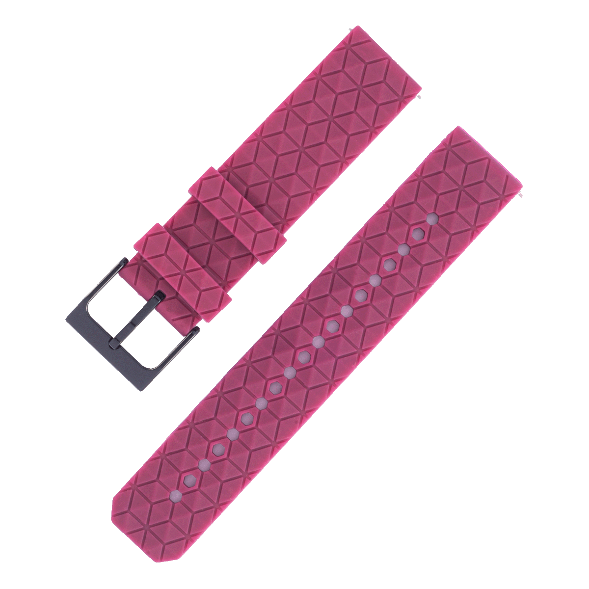 152BK.20.8-PULSO SILICONA PARA SMART WATCH CON PASADOR VINO TINTO #20