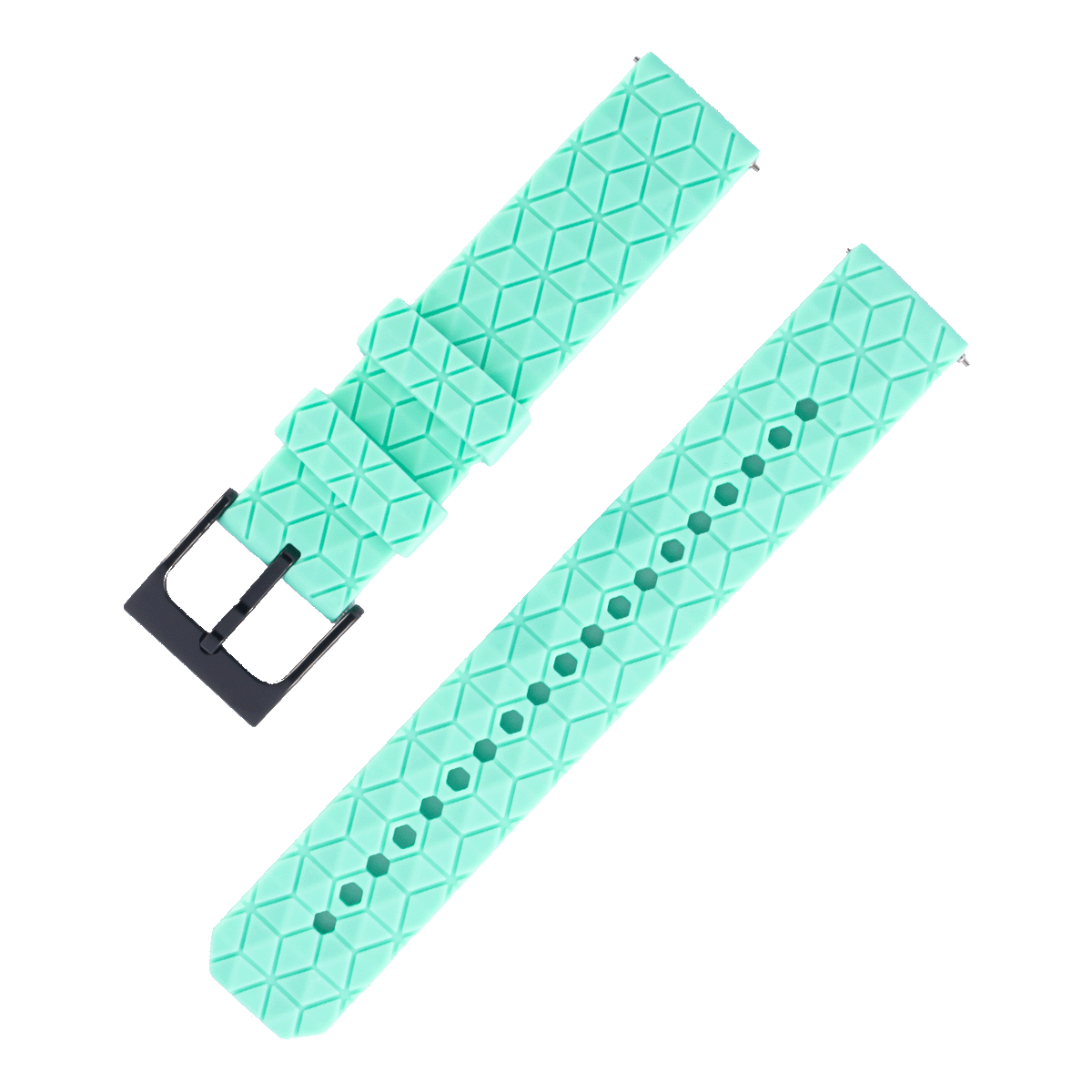 152BK.20.9V-PULSO SILICONA PARA SMART WATCH CON PASADOR VERDE AZUL #20
