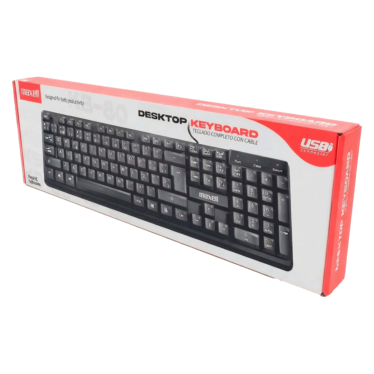 348704-TECLADO MAXELL ALAMBRICO CONECTOR USB