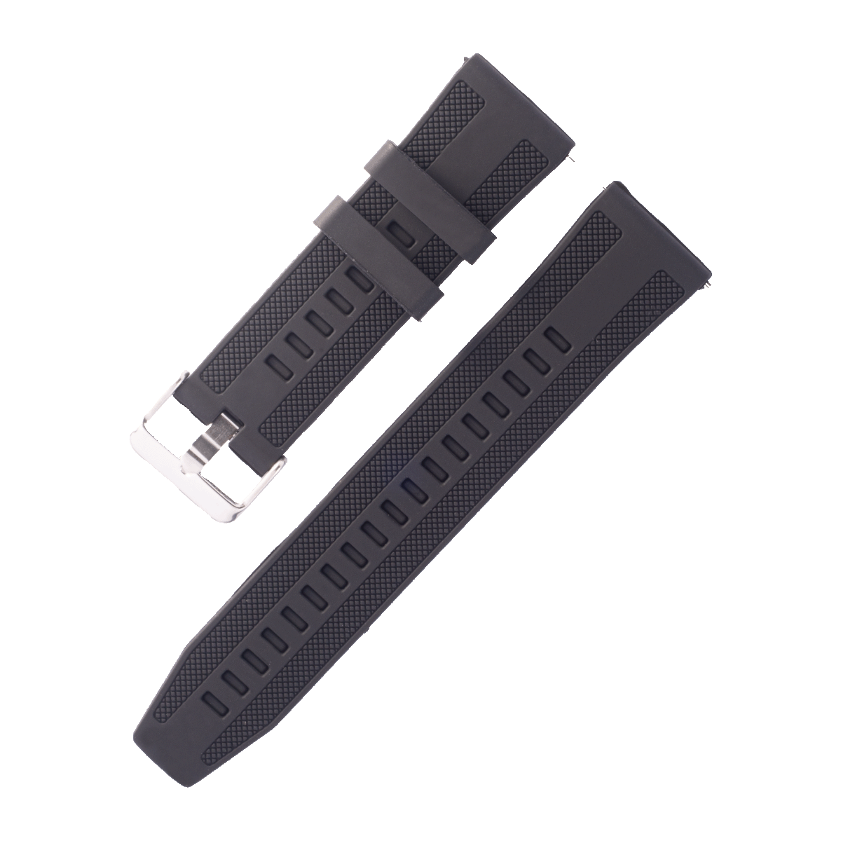 542SK.22.1-PULSO SILICONA NEGRO CON PASADOR #22