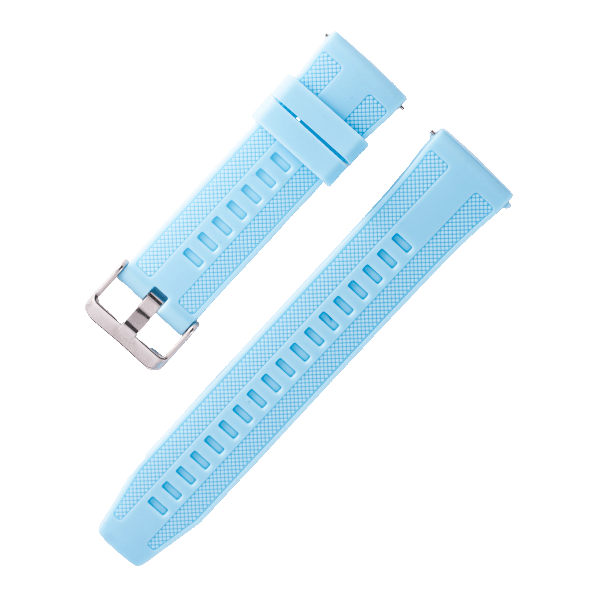 542SK.22.9-PULSO SILICONA AZUL TURQUEZA CON PASADOR #22