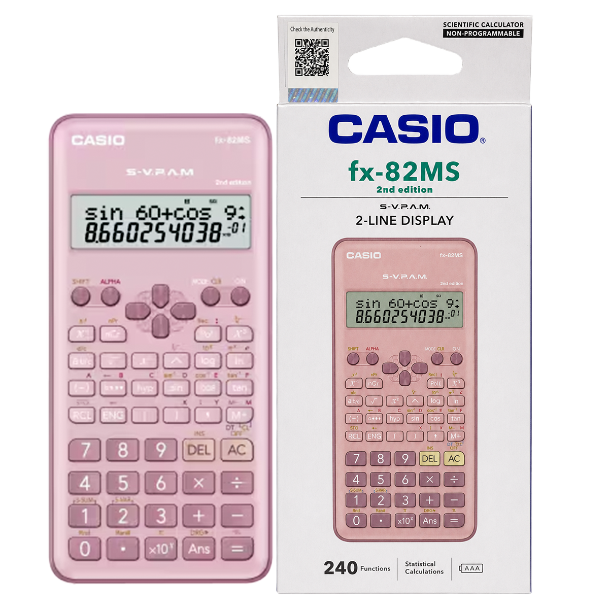 FX-82MS2-CALCULADORA CASIO CIENTIFICA 240 FUNCION-PK