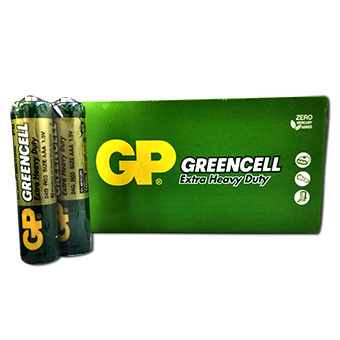 GP24G-2S2-BATERIA GP AAA CARBON GREENCELL BULK X 2 UNIDADES