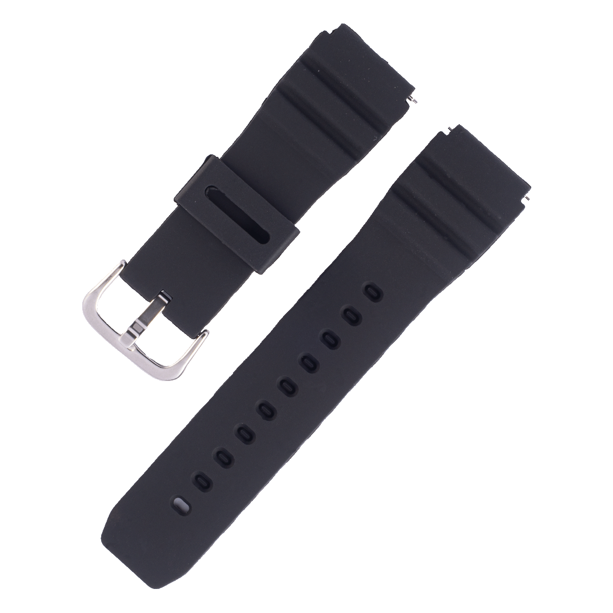 H41SK.22.1-PULSO SILICONA NEGRO PARA SMART WATCH CON PASADOR #22