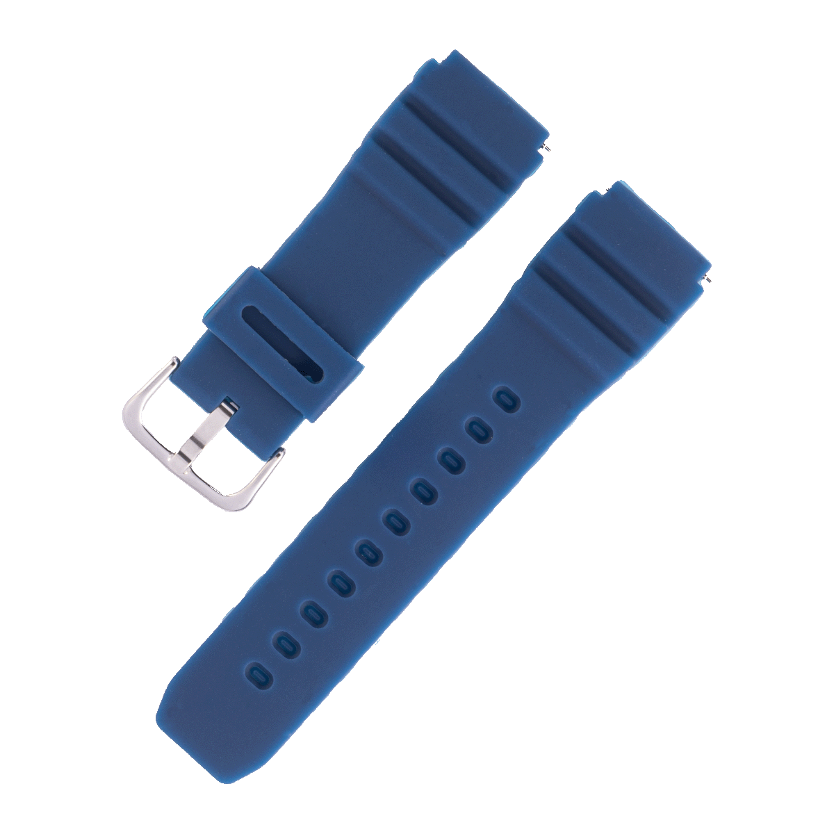 H41SK.22.16-PULSO SILICONA AZUL OSCURO PARA SMART WATCH CON PASADOR #22