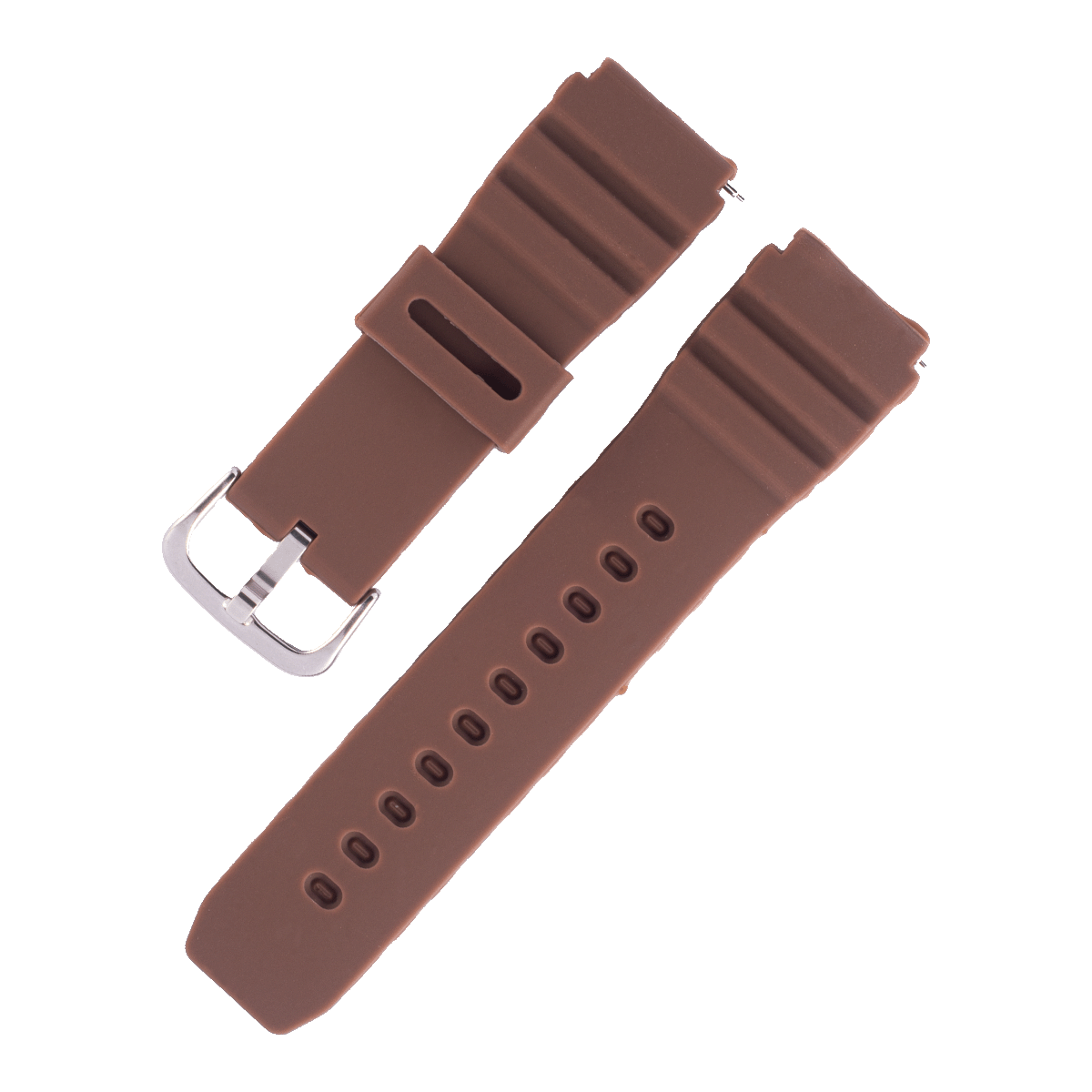 H41SK.22.2-PULSO SILICONA MARRON PARA SMART WATCH CON PASADOR #22