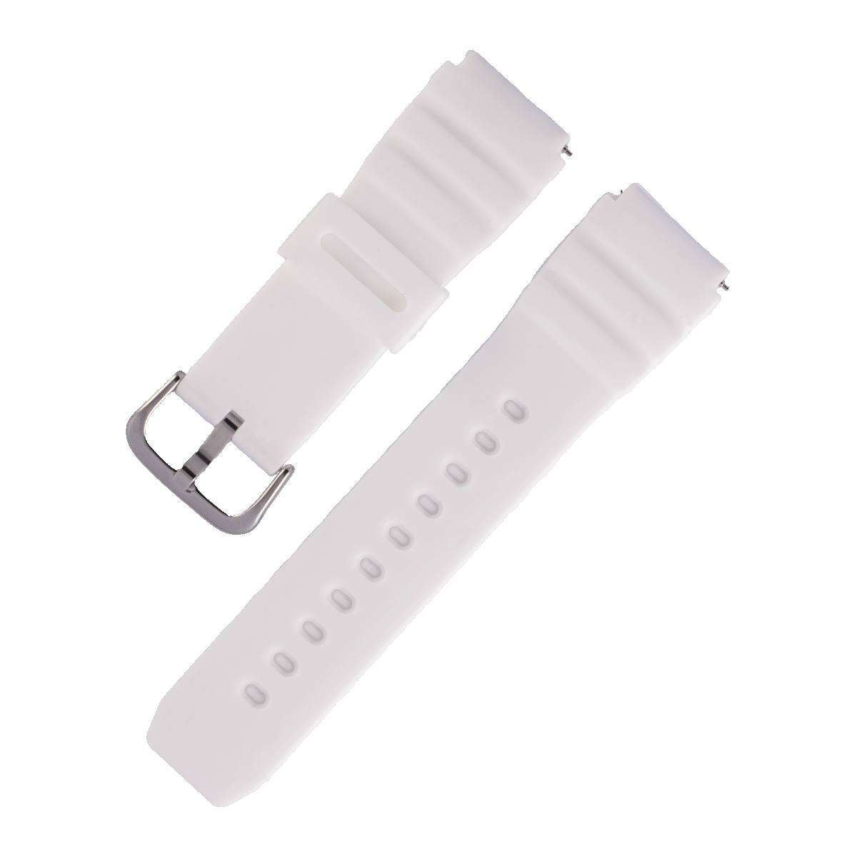H41SK.22.22-PULSO SILICONA BLANCA PARA SMART WATCH CON PASADOR #22