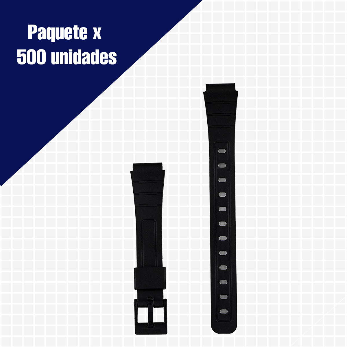 P283P.18.1-500-PULSO PVC NEGRO PARA F-91 #18 PAQUETE POR 500 UNIDADES