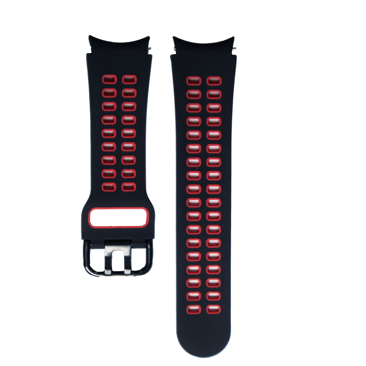 SX202BK.0106-PULSOS SILICONA SM. NEGRO ROJO