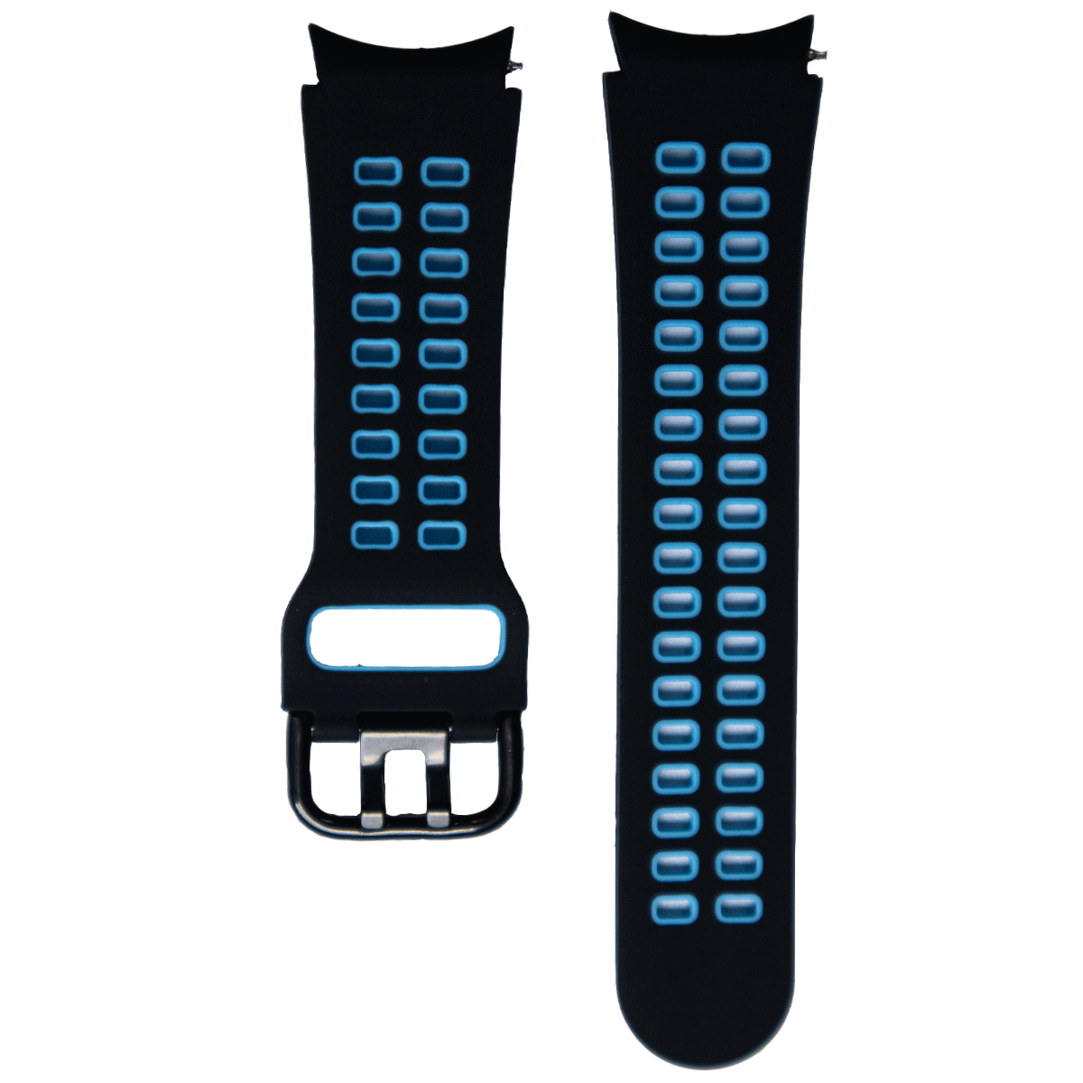 SX202BK.0113-PULSOS SILICONA SM. NEGRO AZUL REY