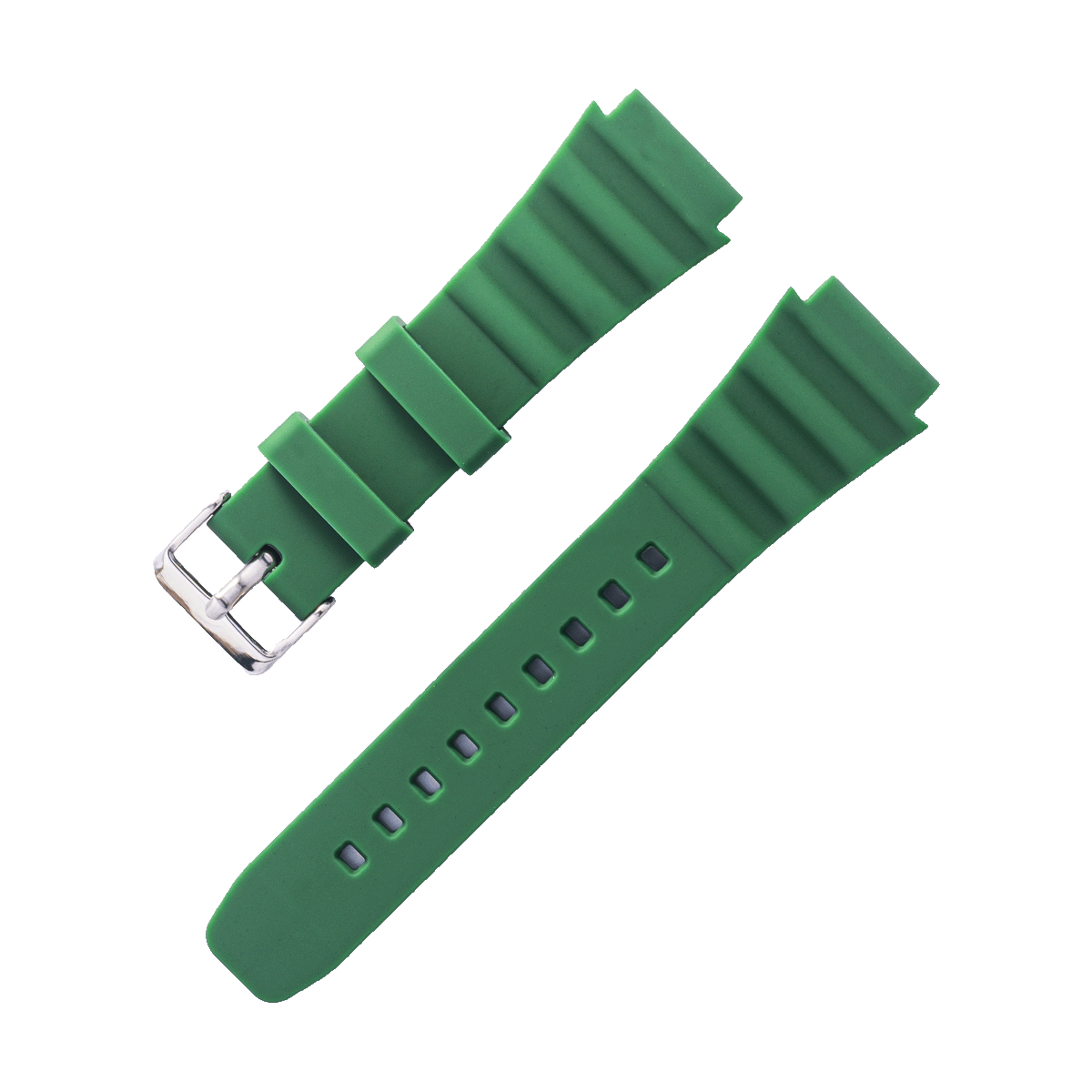 057SK.20.11-PULSO SILICONA HEBILLA METAL VERDE MILITAR #20