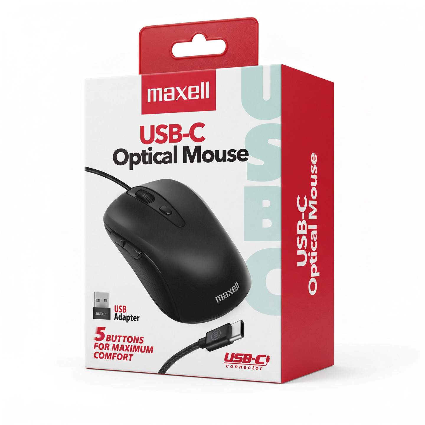348419-MOUSE MAXELL ALAMBRICO 5 BOTONES ENTRADA USB