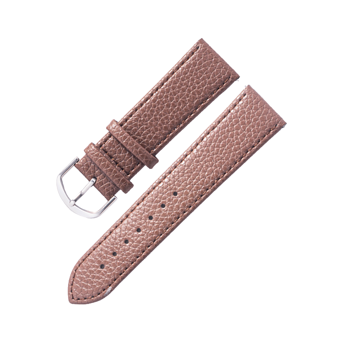 PM2006SC.12.202-PULSO PEGASO CUERO MICROFIBRA MARRON HILO MARRON CON  PASADOR # 12