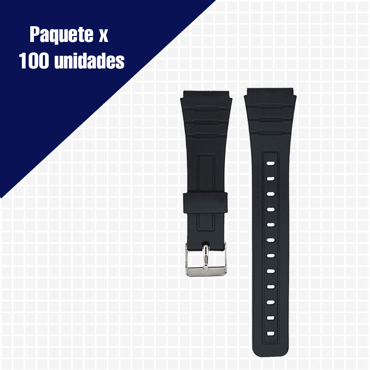 P283SP.18.1-100-PULSO PVC NEGRO PARA F-91 HEB. METAL #18 PAQUETE POR 100 UNIDADES
