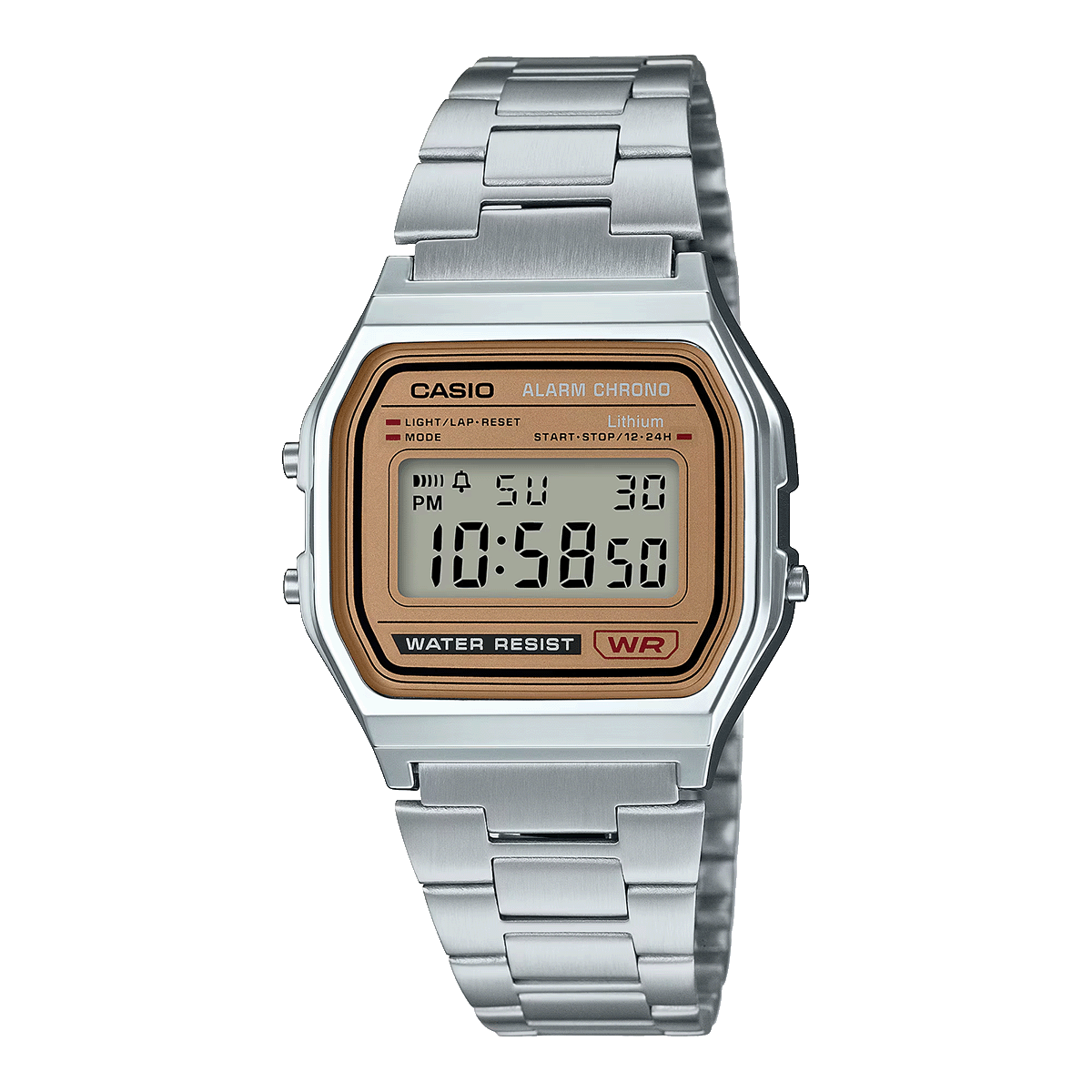 A158WEA-RELOJ CASIO P/M ACERO ILLUMINATOR HOMBRE-9DF