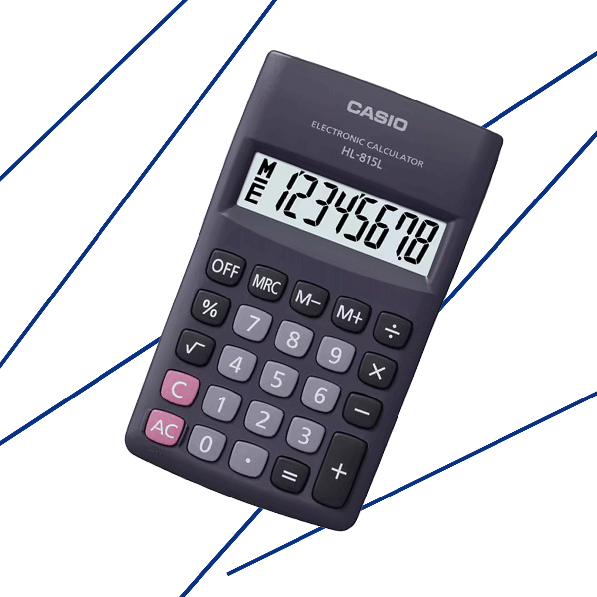 HL-815L-BK-CALCULADORA CASIO 8 DIGITOS UNA UNIDAD-1