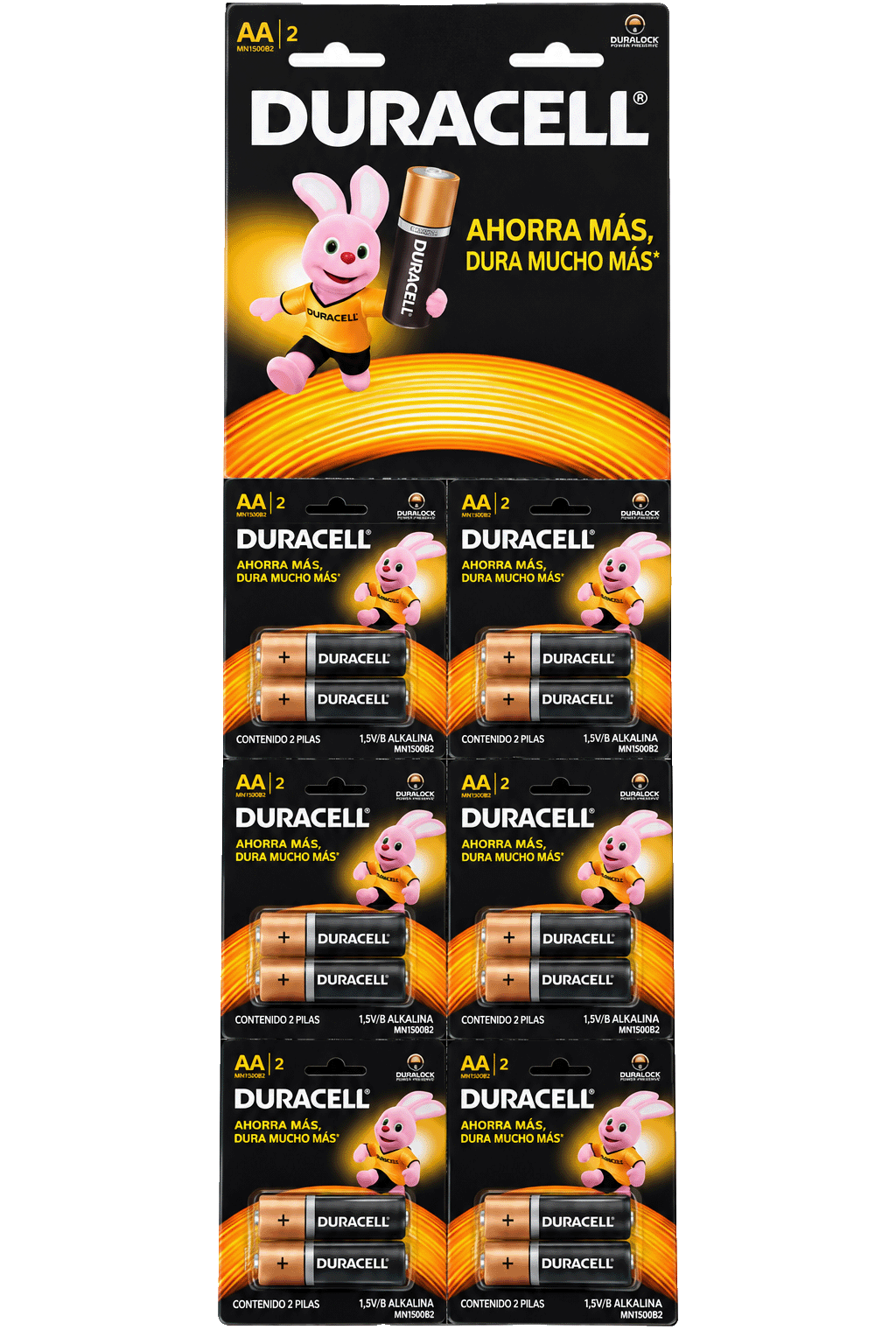 MN1500B12-BATERIA DURACELL AA ALCALINA BL X 12 UNIDADES-1