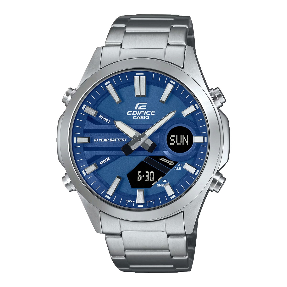 EFV-C120D-RELOJ CASIO EDIFICE ACERO ANALOGO DIGITAL HOMBRE-2ADF