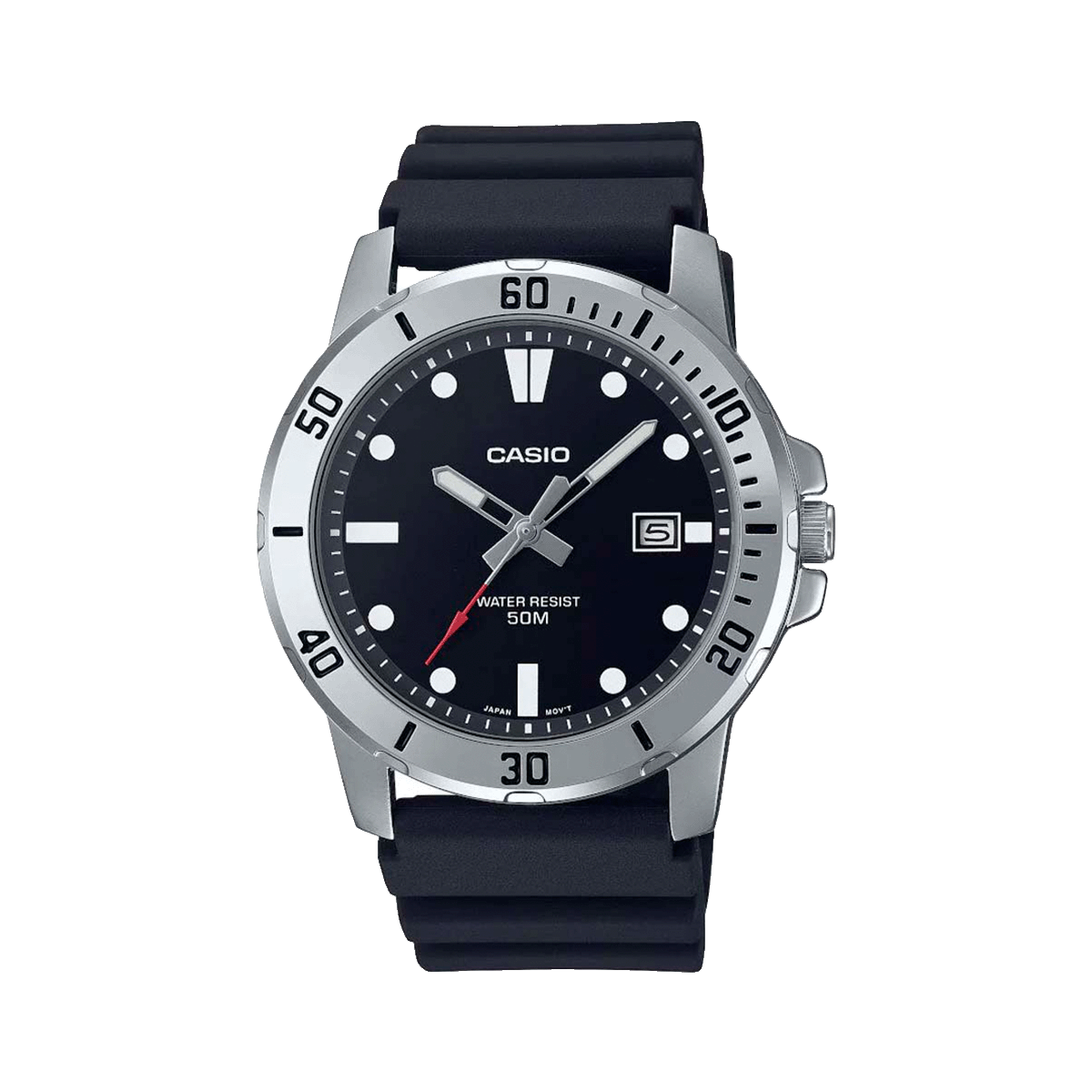 MTP-VD01-RELOJ CASIO P/PLASTICO CALENDARIO 50 M. HOMBRE-1EVUDF